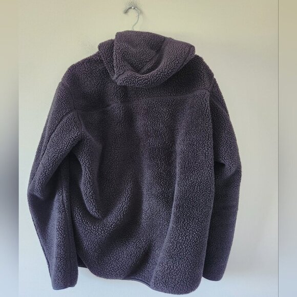 UNIQLO | Men's Black Fleece Jacket Teddy Sherpa Sz L - Picture 3 of 5